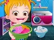 بيبي هازل وقت غسيل الملابس