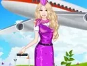 تلبيس باربي مضيفة الطيران