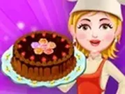 طبخ كيكة الشوكولاته وتزينها