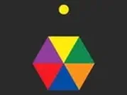 لعبة الكرة وعبور حلقات الالوان