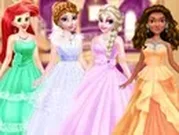 تلبيس فساتين سهرة طويلة ومكياج