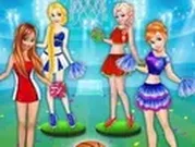 تلبيس مشجعات فريق كرة السلة