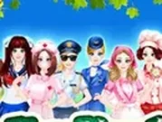 تلبيس بنات ملابس المهنه